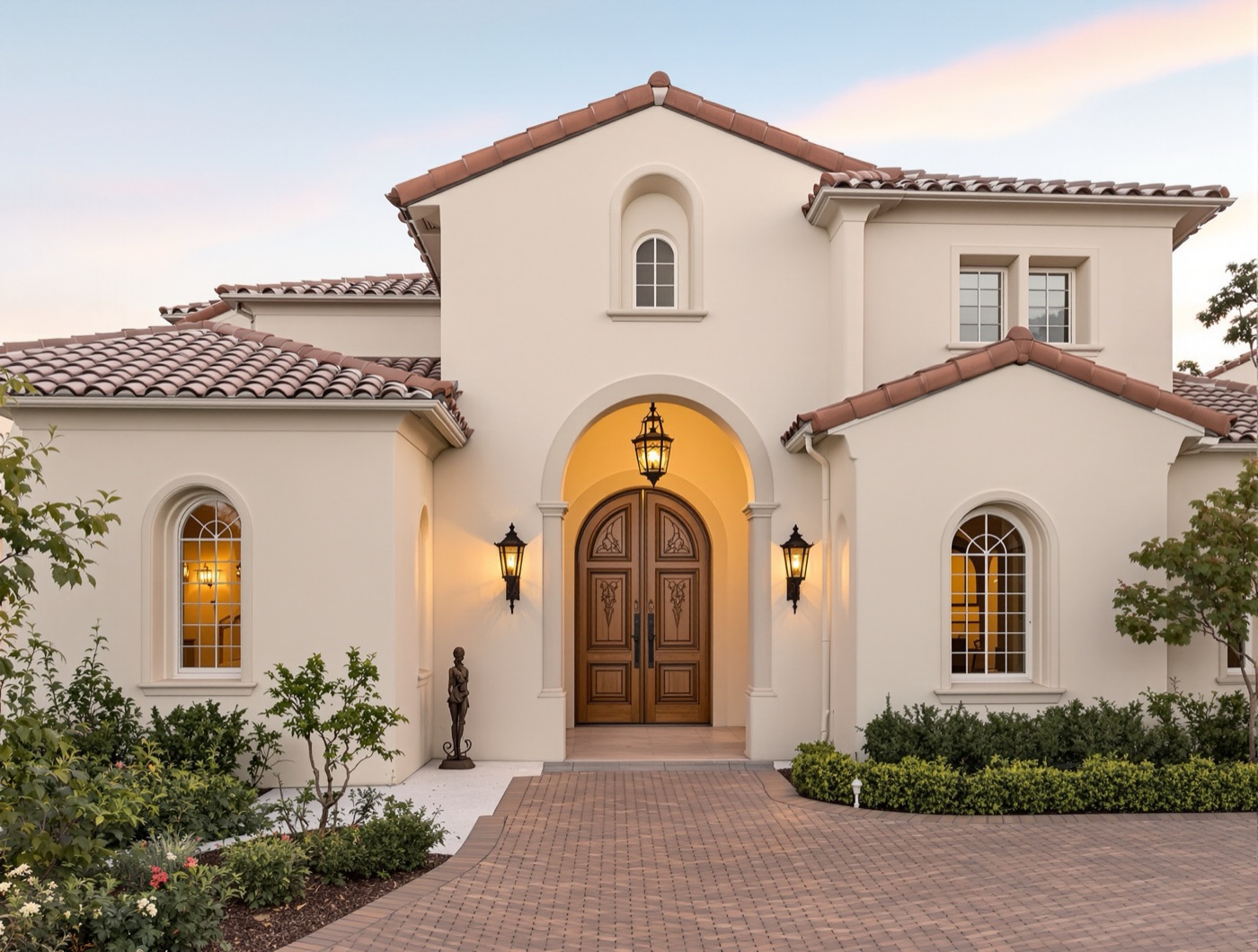 Spanish Mediterranean home — Spanish Courtyard